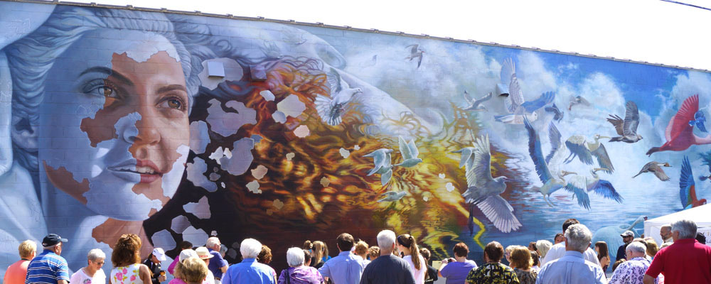 public art mural iron mountain michigan