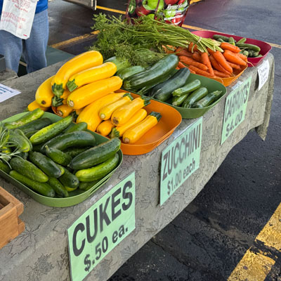 fresh produce downtown iron mountain market