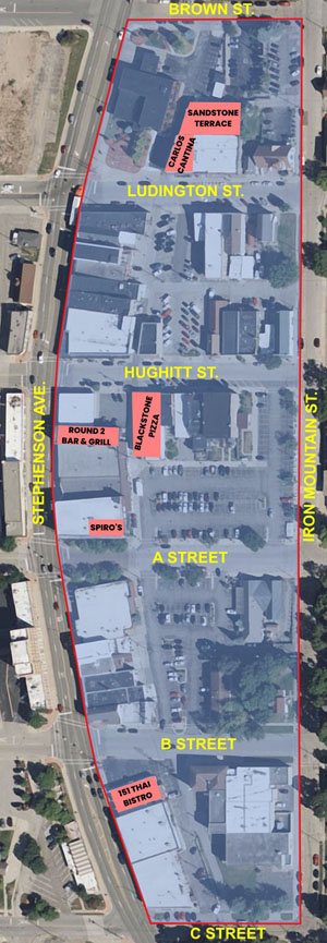 iron mountain mi downtown social district 2026